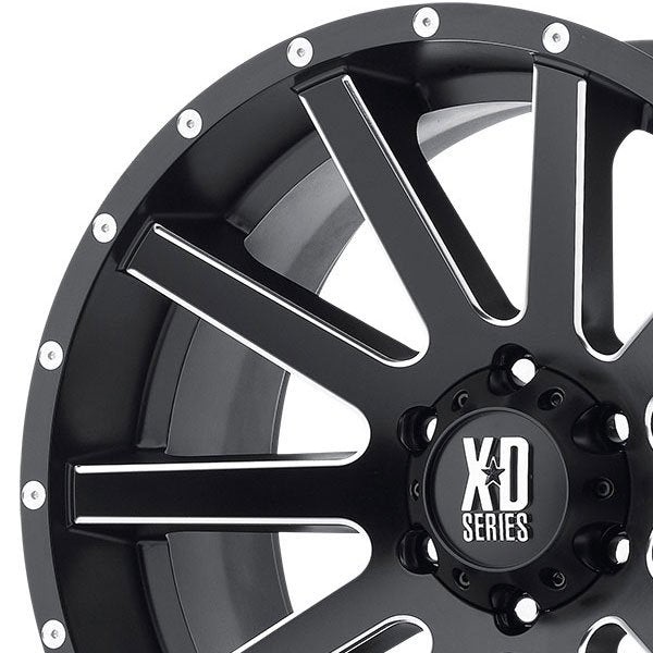 KMC XD SERIES / WESTLAKE PACKAGE: Set of 4, Mounted & Balanced - KMC XD Series XD818 Heist Wheel & Westlake SL369 All-Terrain Tires