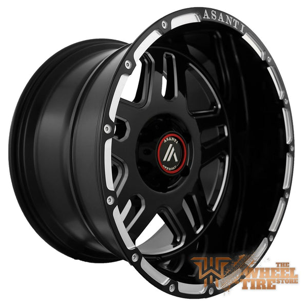 ASANTI OFF-ROAD AB809 'Enforcer' Wheel in Gloss Black Milled (Set of 4)