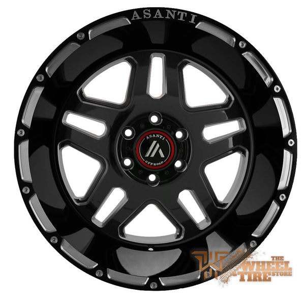ASANTI OFF-ROAD AB809 'Enforcer' Wheel in Gloss Black Milled (Set of 4)