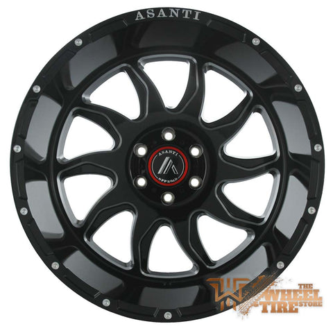 Asanti Off-Road AB810 Wheel in Gloss Black Milled (Set of 4)