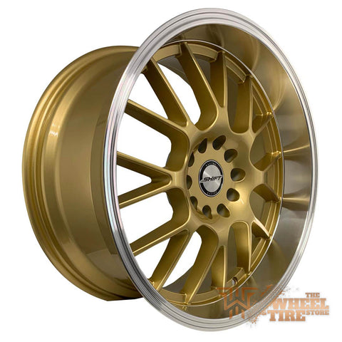 SHIFT Crank Gold Polished Lip Wheel (sold as set of 4)