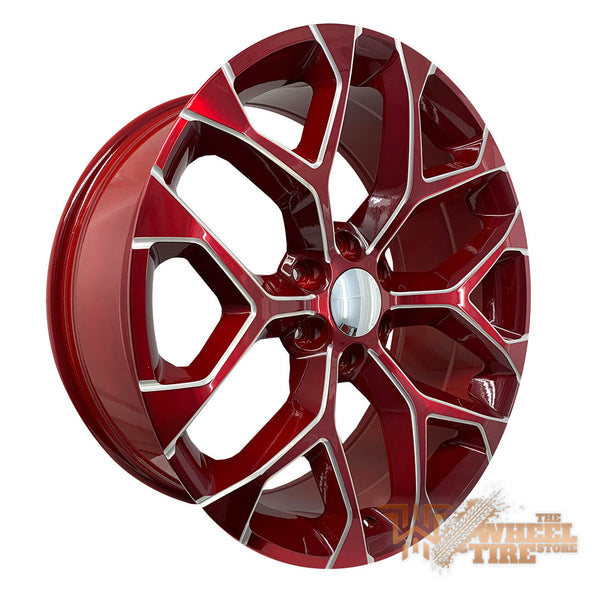 Replica Snowflake Gloss Red Milled (sold as set of 4)