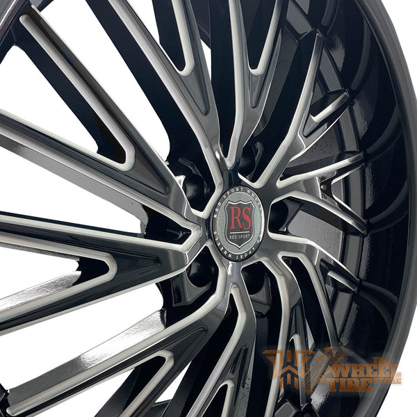 RED SPORT RSW55 Wheel in Gloss Black Milled (Set of 4)
