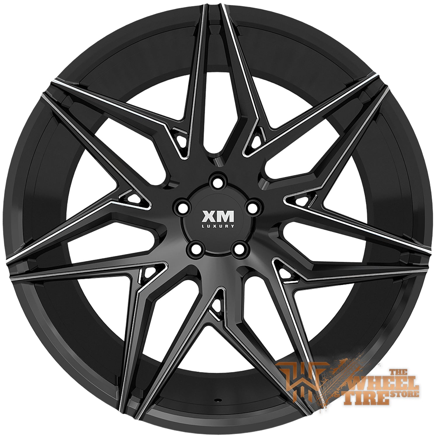 XM LUXURY XM-205 Wheel in Black Milled (Set of 4)