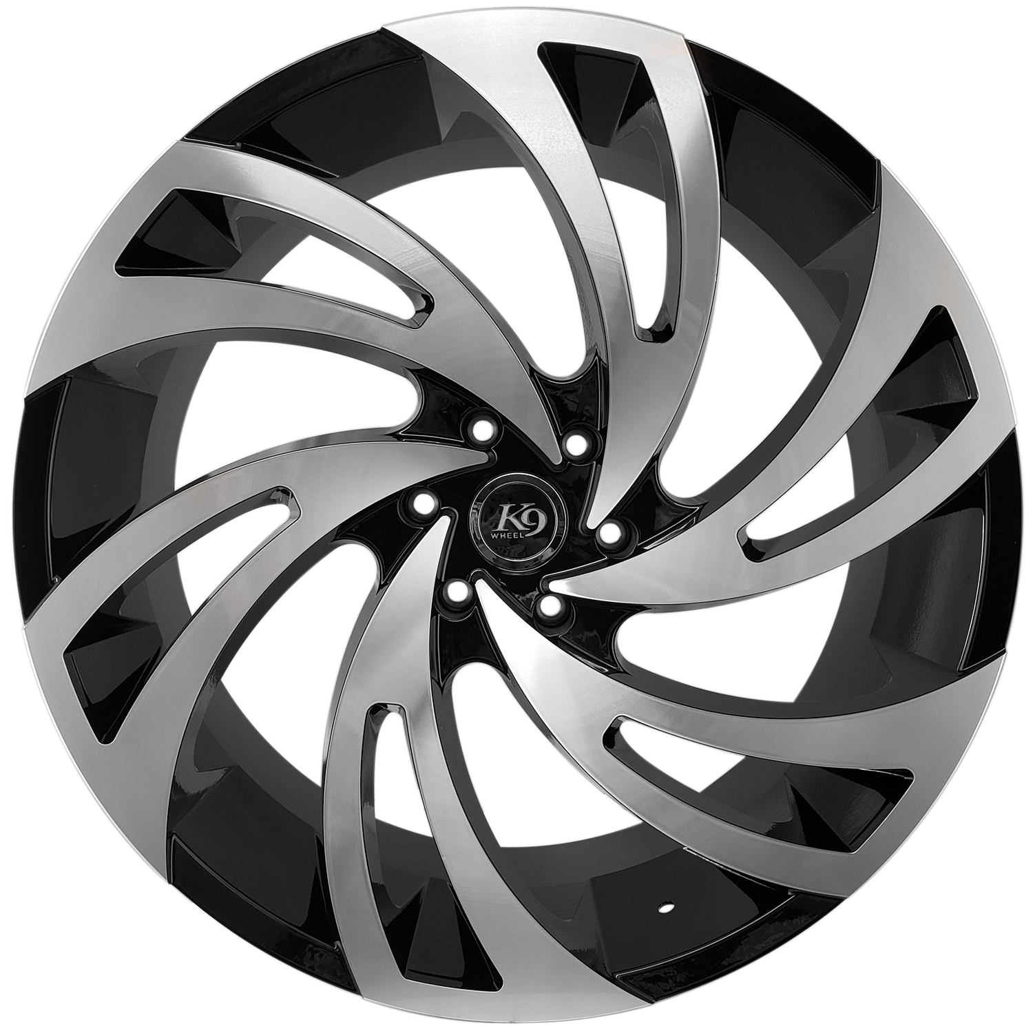 K9 K20 Wheel in Gloss Black w/ Machined Face (Set of 4)