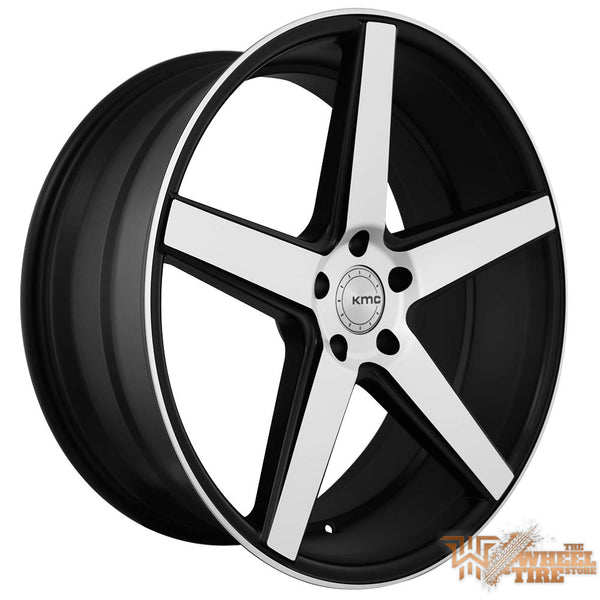 KMC 685 Wheel in Satin Black Machined Face (Set of 4)