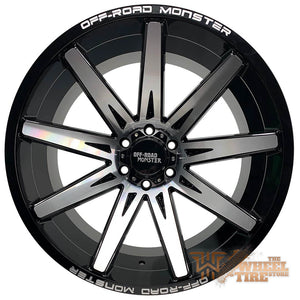 Off-Road Monster M25 Wheel in Gloss Black Machined (Set of 4)