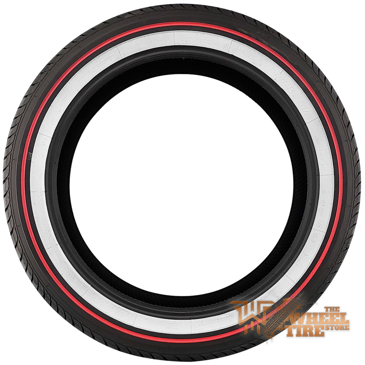 VOGUE Tyre Custom Built Radial VIII All-Season RED Stripe White Wall Tire Set of 4 FREE SHIPPING!