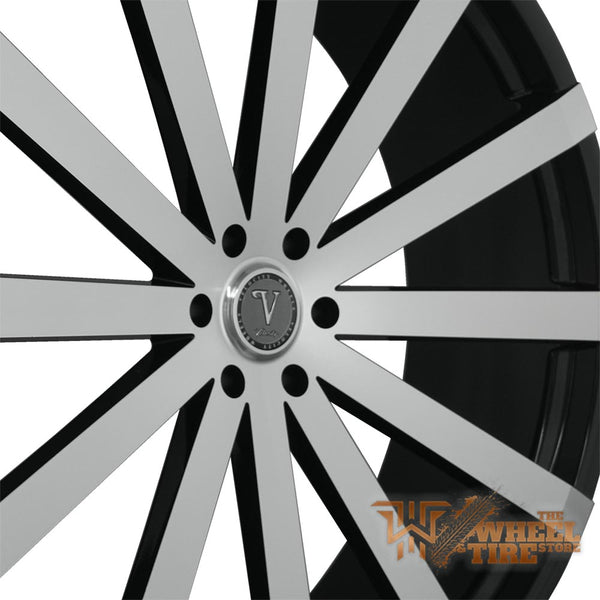 VELOCITY VW12 Wheel in Gloss Black Machined (Set of 4)