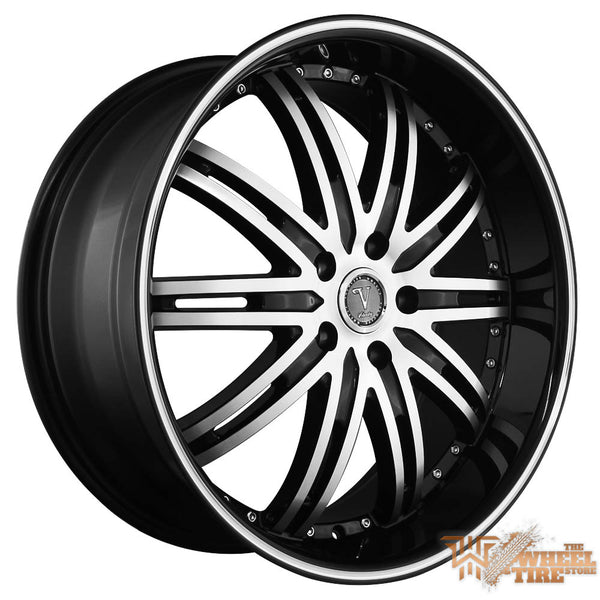 VELOCITY VW865 Wheel in Gloss Black with Machined Face & Milled Lip (Set of 4)