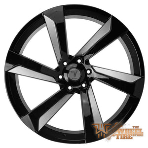 VELOCITY VW29B in Gloss Black & Milled Face (Set of 4)