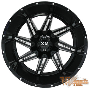 XTREME MUDDER XM-321 Gloss Black Milled (Set of 4)