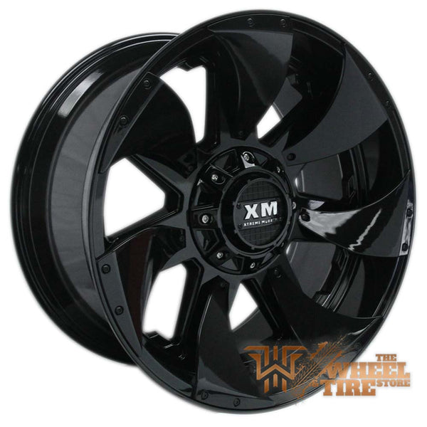XTREME MUDDER XM-326 Wheel in Gloss Black with Black Inserts (Set of 4)