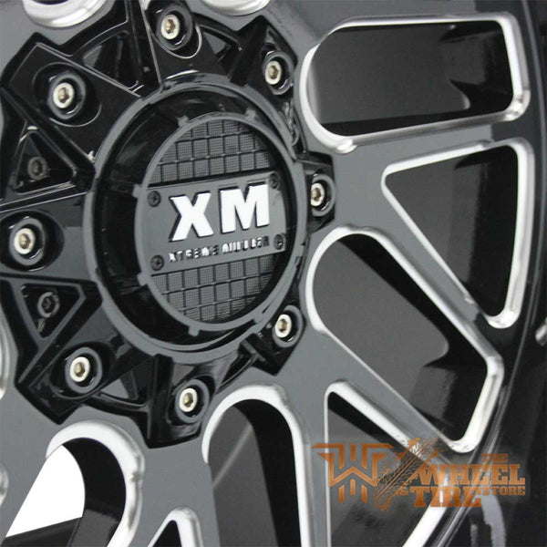 XTREME MUDDER XM-339 Wheel in Gloss Black Milled (Set of 4)