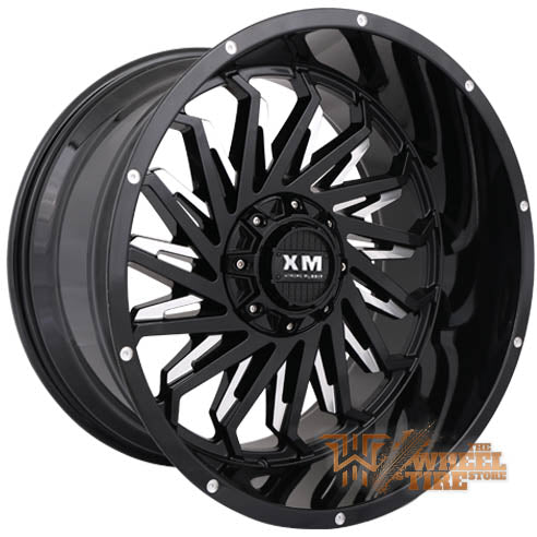 XTREME MUDDER XM-330 Wheel in Gloss Black Milled (Set of 4)