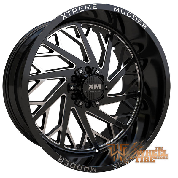 XTREME MUDDER XM-400 Wheel in Gloss Black Milled (Set of 4)