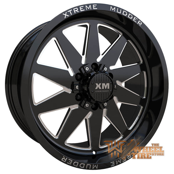 XTREME MUDDER XM-348 Wheel in Gloss Black Milled (Set of 4)