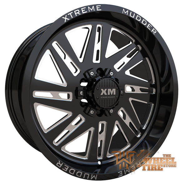 XTREME MUDDER XM-347 Wheel in Gloss Black Milled (Set of 4)