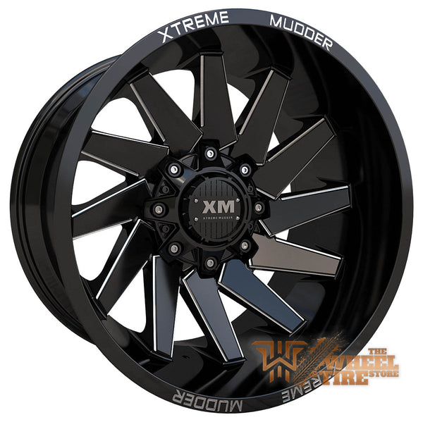 XTREME MUDDER XM-344 Wheel in Gloss Black Milled (Set of 4)