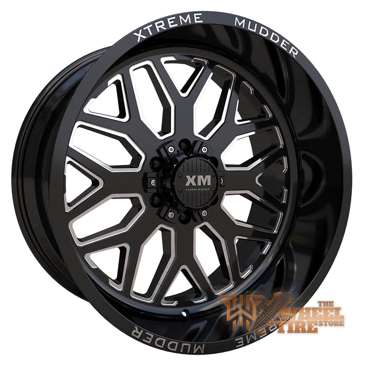 XTREME MUDDER XM-401 Wheel in Gloss Black Milled (Set of 4)