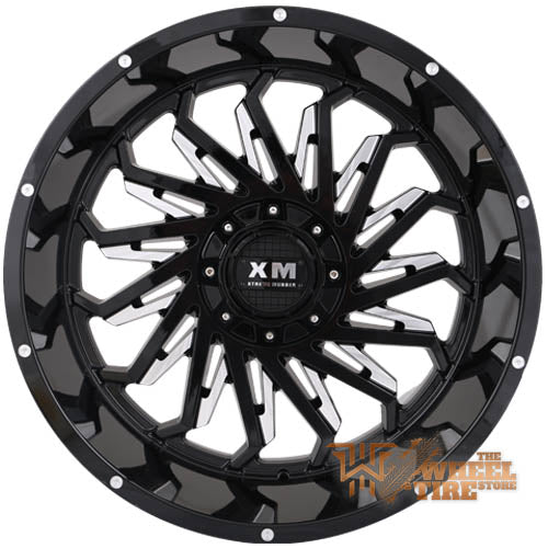 XTREME MUDDER XM-330 Wheel in Gloss Black Milled (Set of 4)