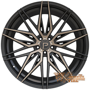 Pinnacle P210 'Majestic' Wheel in Gloss Black w/ Bronze Tint Machined (Set of 4)