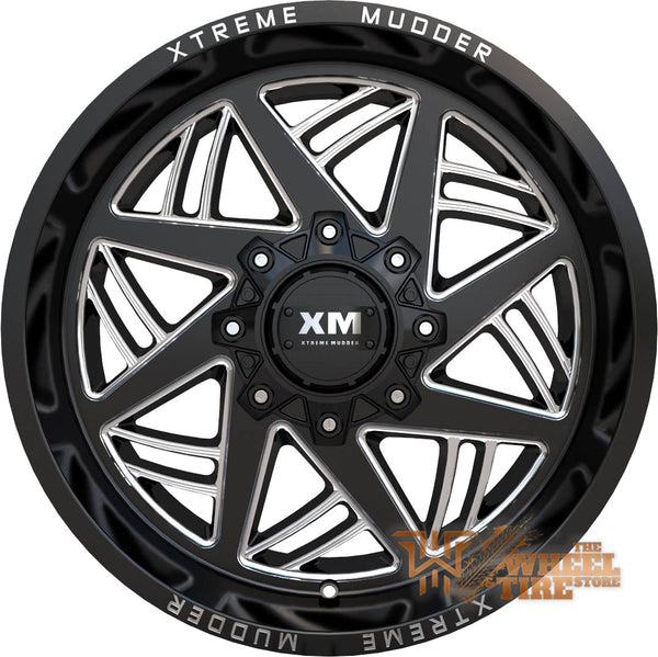 XTREME MUDDER XM-345 Wheel in Gloss Black Milled (Set of 4)
