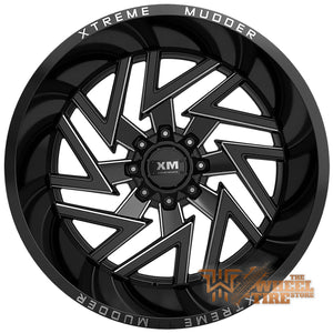 XTREME MUDDER XM-340 Wheel in Gloss Black Milled (Set of 4)