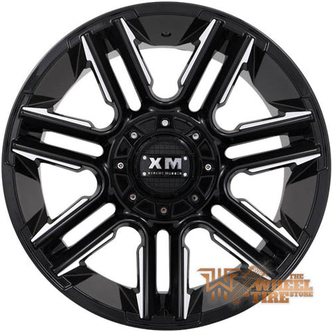 XTREME MUDDER XM-314 Wheel in Gloss Black with Milled Edges (Set of 4)